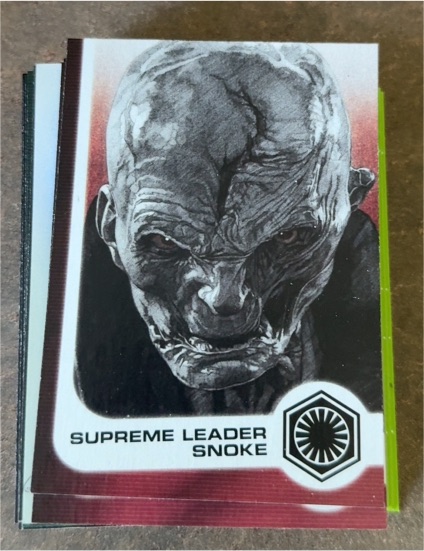 2017 Topps Star Wars Journey to The Last Jedi #14 Supreme Leader Snoke — front