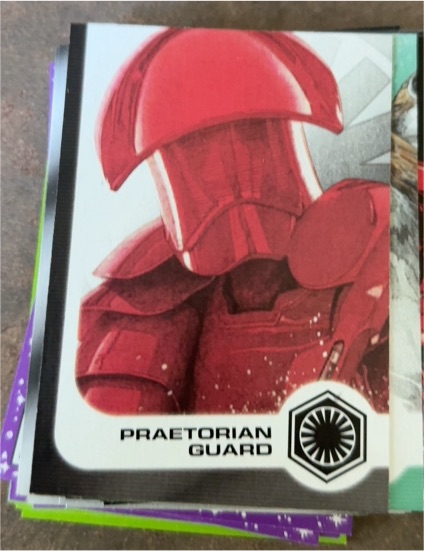2017 Topps Star Wars Journey to The Last Jedi Illustrated #11 Praetorian Guard — front