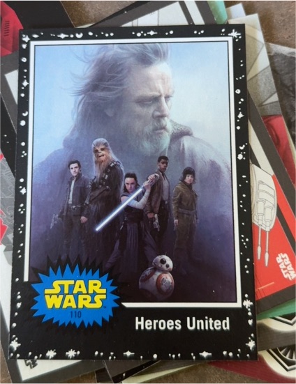 2017 Topps Star Wars Journey to the Last Jedi #110 Heroes United — front