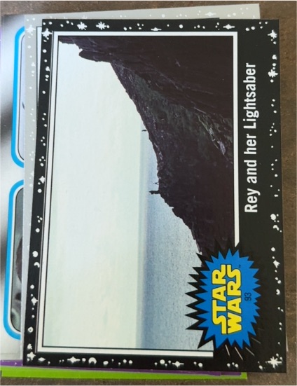 2017 Topps Star Wars Journey to the Last Jedi #93 Rey and her Lightsaber — front