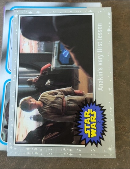 2017 Topps Star Wars Journey to the Last Jedi #2 Anakin's Very First Lesson — front