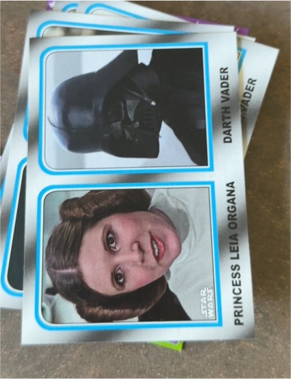 2017 Topps Star Wars Journey to The Last Jedi Family Legacy #6 Princess Leia Organa / Darth Vader — front