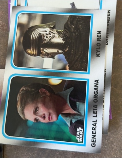 2017 Topps Star Wars Journey to the Last Jedi Family Legacy #4 General Leia Organa / Kylo Ren — front