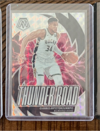 2023-24 Panini Mosaic #6 Giannis Antetokounmpo Thunder Road — front
