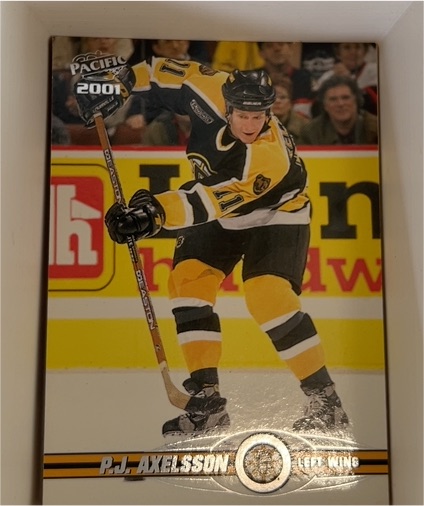 2000-01 Pacific #30 P.J. Axelsson — front