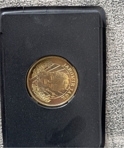 1996 Pinnacle Mint Hockey Collection Coin Mario Lemieux — front