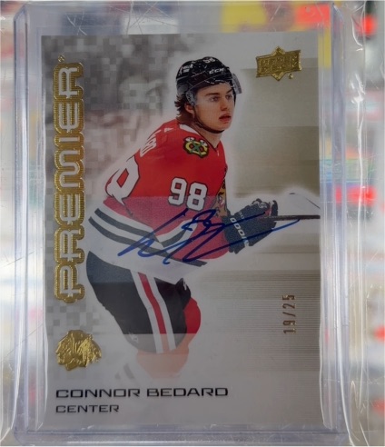 2024-25 Upper Deck Premier #98 Connor Bedard — front