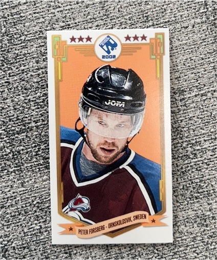 2001-02 Pacific Private Stock PS 2002 Mini #18 Peter Forsberg — front