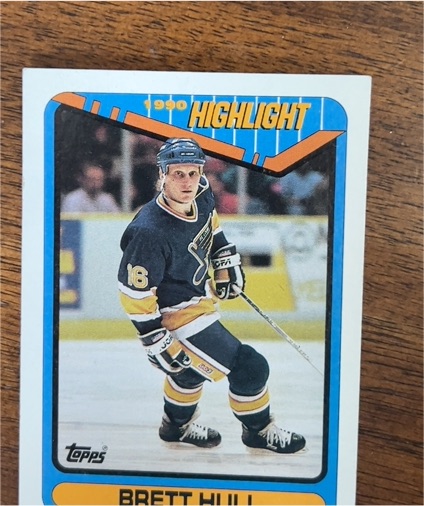 1990-91 Topps Highlights #4 Brett Hull — front