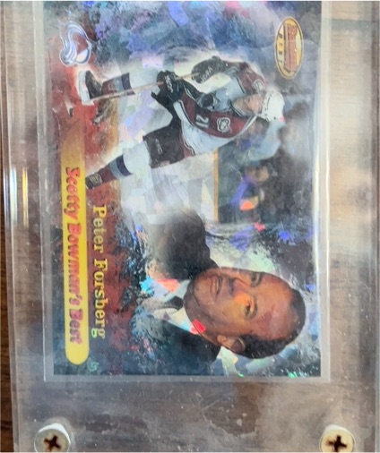 1998-99 Bowman's Best Scotty Bowman's Best #SB8 Peter Forsberg — front