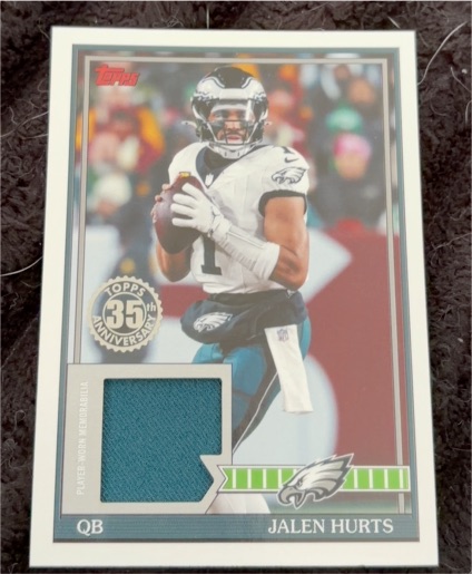2026 Topps Flagship Football 1991 Relic #91TFR-JHU Jalen Hurts — front