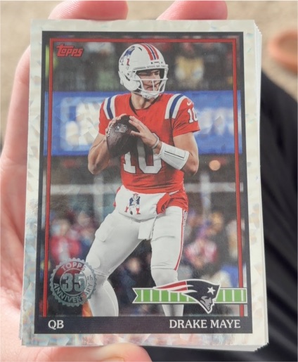 2026 Topps Flagship Football 35th Anniversary #91TF-46 Drake Maye — front