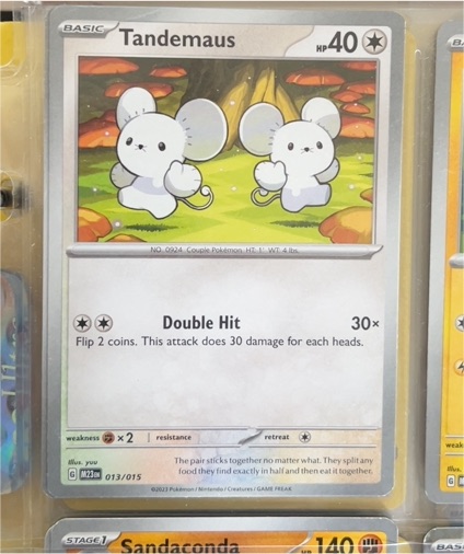 2023 Pokémon McDonald's Promos #013 Tandemaus — front