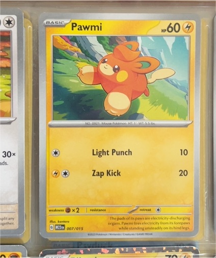 2023 Pokémon M23n #007 Pawmi — front