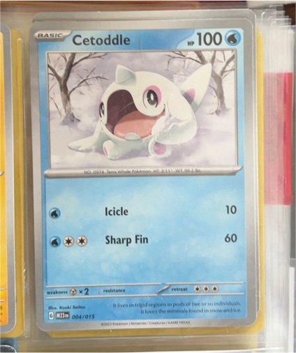 2023 McDonald's Pokemon #004 Cetoddle — front