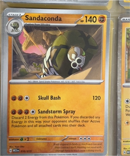 2023 Pokémon #010 Sandaconda McDonald's Promo — front