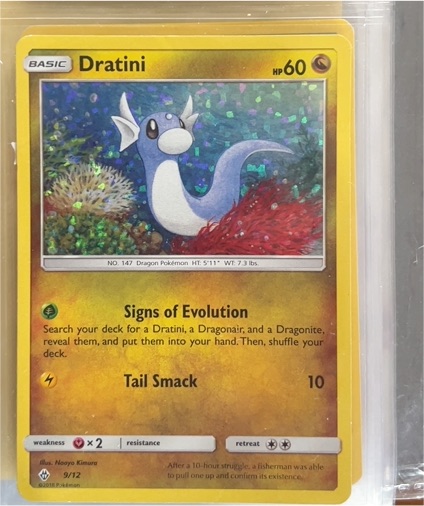 2017 Pokémon Sun & Moon #9 Dratini — front
