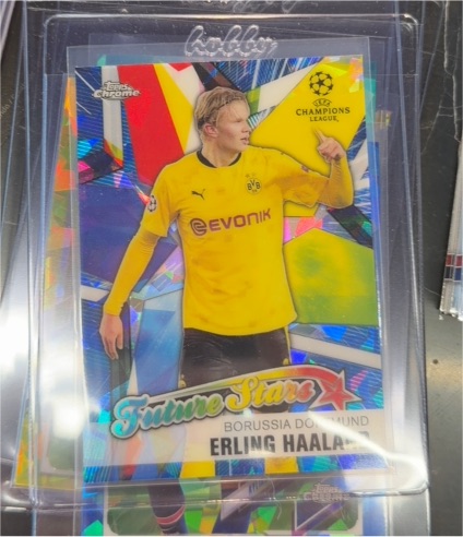 2020-21 Topps Chrome UEFA Champions League #FS-EH Erling Haaland Future Stars — front