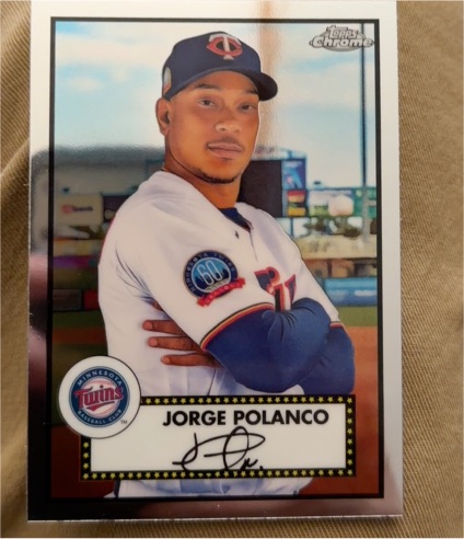 2021 Topps Chrome Platinum Anniversary #362 Jorge Polanco — front