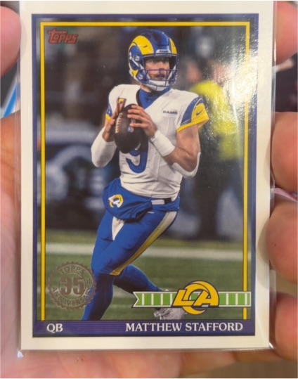 2026 Topps Flagship #91TF-22 Matthew Stafford — front