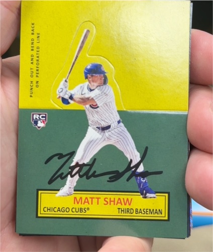 2025 Topps Archives 1964 Stand-Ups #64SU-20 Matt Shaw — front