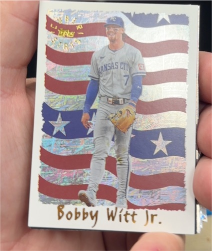2025 Topps Archives #95C-12 Bobby Witt Jr. 1995 Topps Cyberstats — front