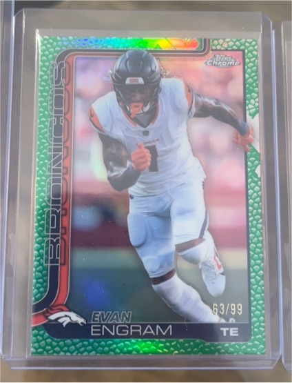 2025 Topps Chrome #63 Evan Engram — front
