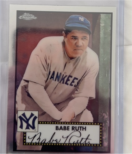 2021 Topps Chrome Platinum Anniversary #615 Babe Ruth — front