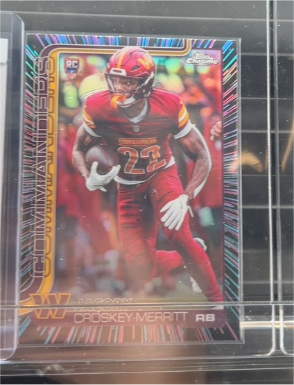 2025 Topps Chrome #387 Jacory Croskey-Merritt — front