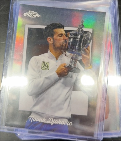 2025 Topps Chrome Captured #CTD-12 Novak Djokovic — front