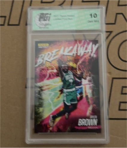 2021-22 Panini Instant #B7 Jaylen Brown — front
