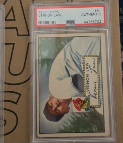 1952 Topps #81 Vernon Law — front