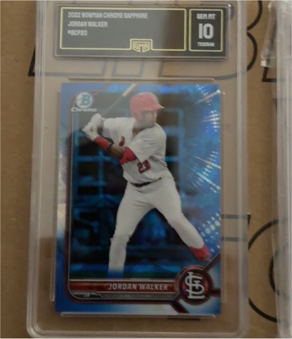 2022 Bowman Chrome Sapphire #BCP-20 Jordan Walker — front