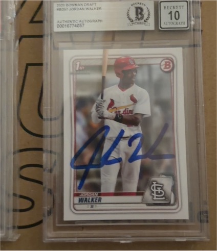 2020 Bowman Draft #BD-57 Jordan Walker — front