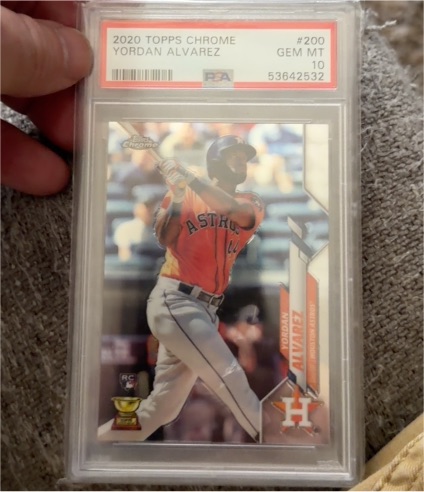 2020 Topps Chrome #200 Yordan Alvarez — front