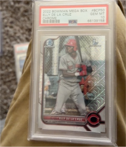 2022 Bowman Chrome Mega Box Prospects #BCP-50 Elly De La Cruz — front