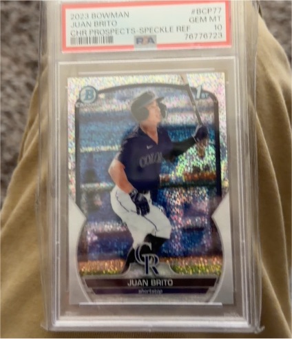 2023 Bowman Chrome Prospects #BCP-77 Juan Brito — front