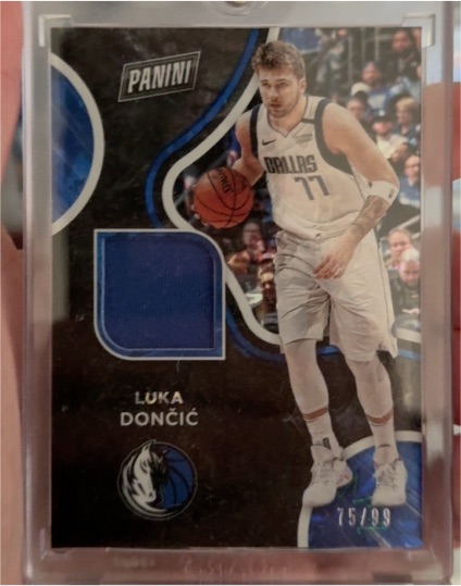 2019 Panini The National Luka Doncic Jersey Relic — front