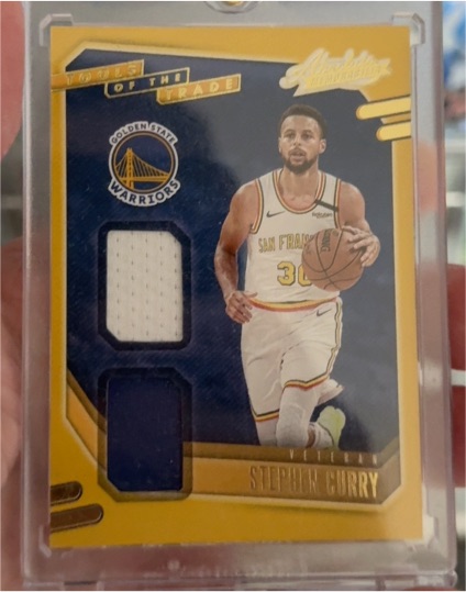 2020 Panini Absolute Memorabilia Tools of the Trade Stephen Curry — front