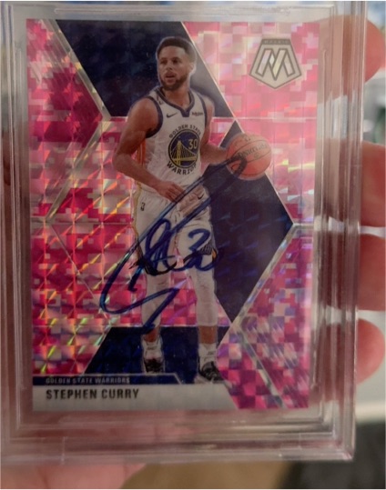 2019-20 Panini Mosaic #70 Stephen Curry — front