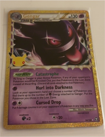 2010 Pokémon Triumphant #94 Gengar Prime — front