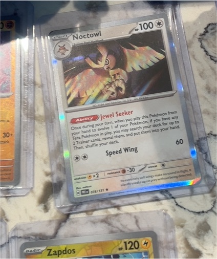 2025 Pokémon Prismatic Evolutions #078 Noctowl — front