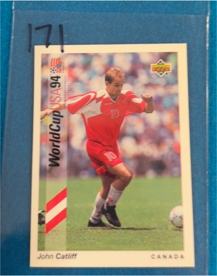 1993 Upper Deck World Cup 94 Preview #52 John Catliff — front