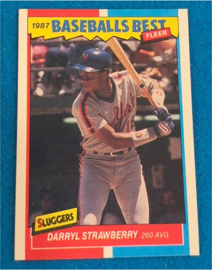 1987 Fleer Baseball's Best #40 Darryl Strawberry — front