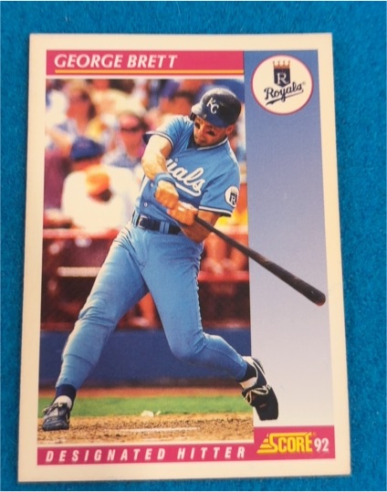 1992 Score #650 George Brett — front