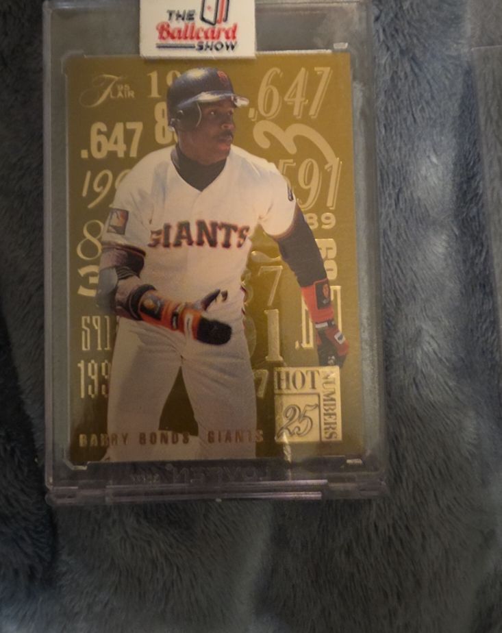 1995 Fleer Flair Hot Numbers #7 Barry Bonds — front