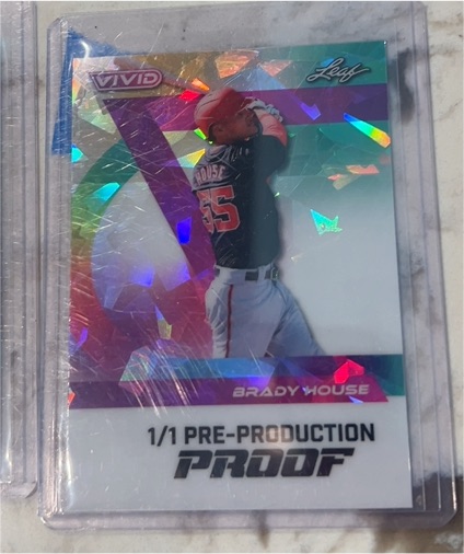 2024 Leaf Vivid Brady House 1/1 Pre-Production Proof — front