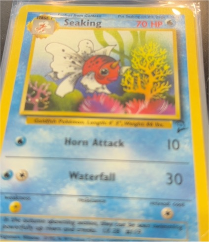 2000 Pokémon Base Set 2 #060 Seaking — front