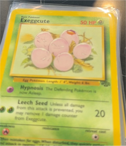 1999 Pokémon Jungle #52 Exeggcute — front
