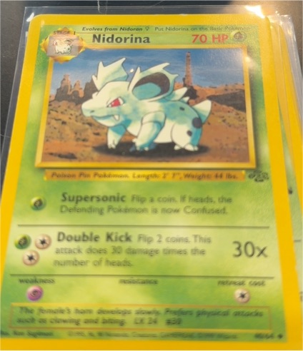 1999 Pokémon Jungle #40 Nidorina — front